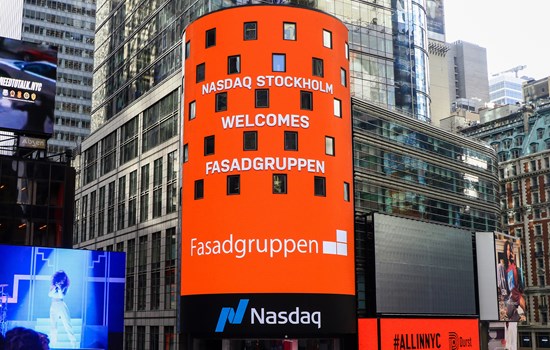 Första dagen för handel i Fasadgruppens aktier i Nasdaq Stockholm