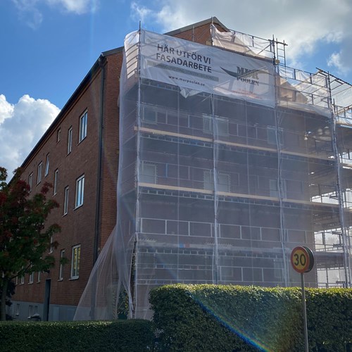 Uppfräschning av fasad på Brf. Tunnan