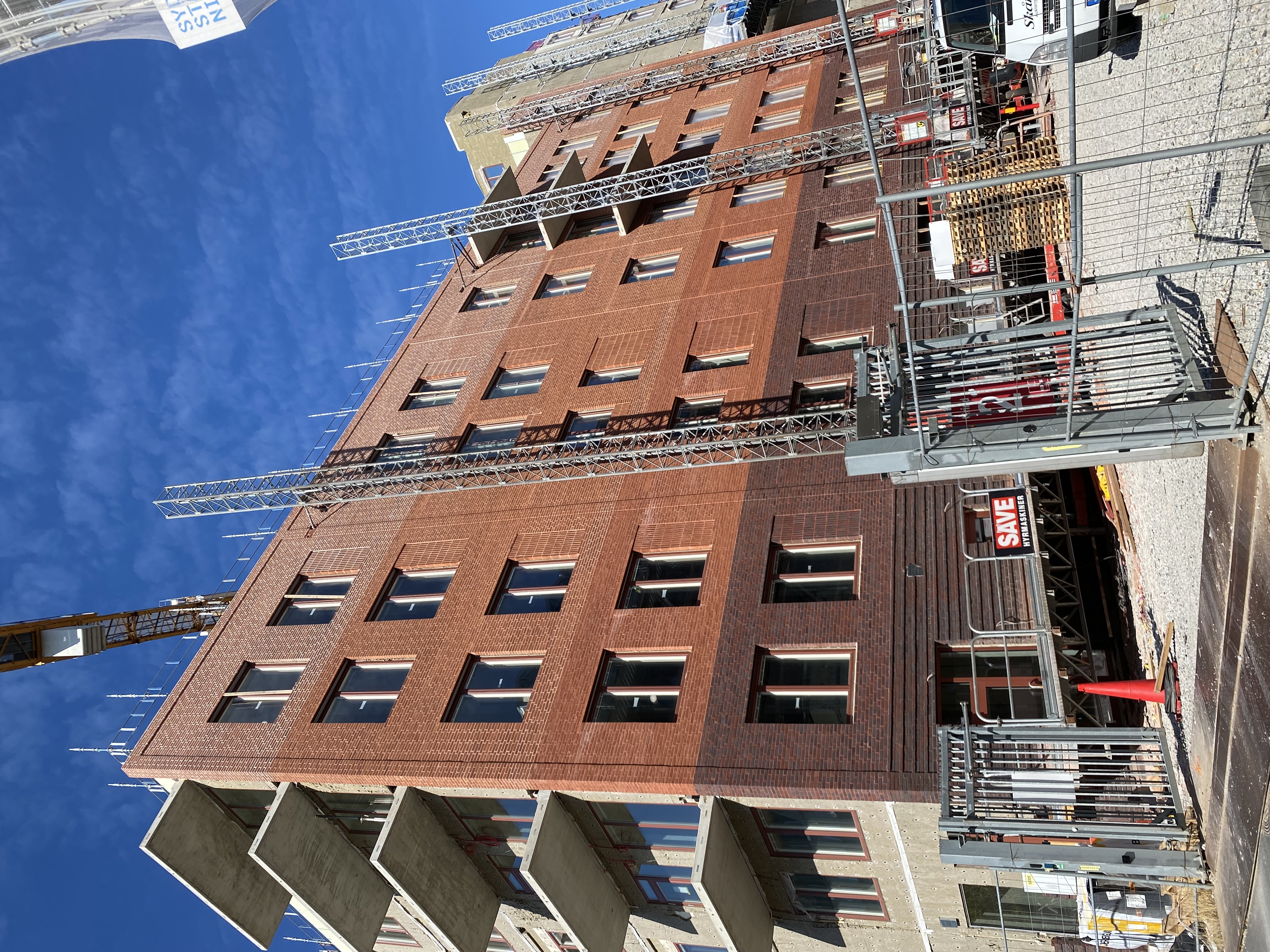 Arbetet på Kvarteret Triton fortgår